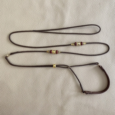 Laisse Mentonnière Finition Doré