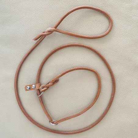 Laisse lasso cuir rond 8mm
