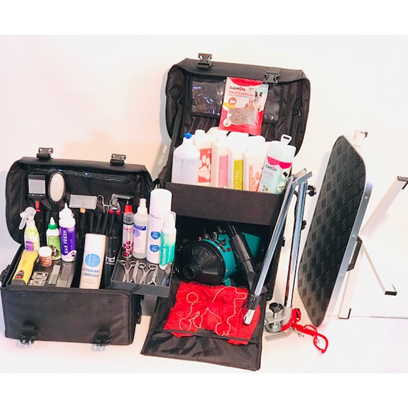 Mini Kit De Toilettage Pour Poney/cheval LeMieux - Sac En Toile, Brosses, Cure-pied, éponge - Idéal Voyage