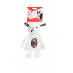 Doudou animaux en velours côtelé