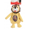 Doudou animaux en velours côtelé