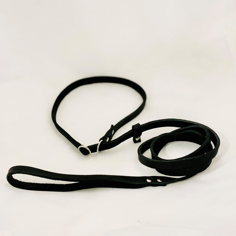 Laisse Cuir Gras Lasso
